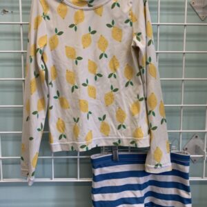 Size 8 - White/Yellow Lemon Hanna Swim Set