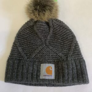 Winter Hat - Youth OSFM, Grey/Brown Carhartt
