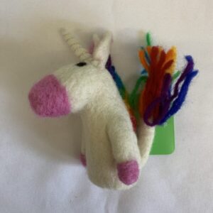Toy:  Felted Unicorn Finger Puppet