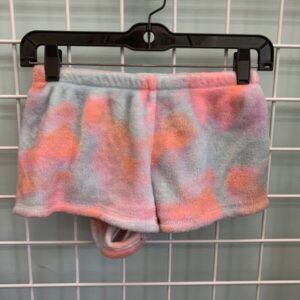 Size 10 - Blue/Orange Tie Dye Fluffy PJ Short