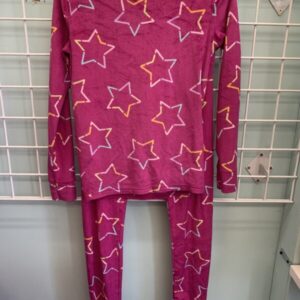 Size 14 - Pink Star Fuzzy PJ Set