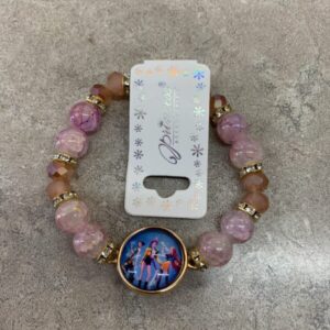 Toy - K Pop Demon Hunter: Beaded Charm Bracelet - Pink Huntrix (New)