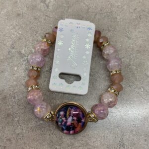 Toy - K Pop Demon Hunter: Beaded Charm Bracelet - Pink Huntrix - Closer Pose (New)