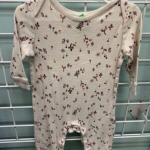 Size 06/12 Month - Cream Cherry Romper