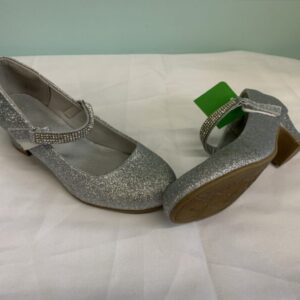 Shoes - Size 02 Youth, Silver Heel