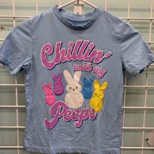 Size 7/8 - Blue Chillin' with my Peeps Shirt
