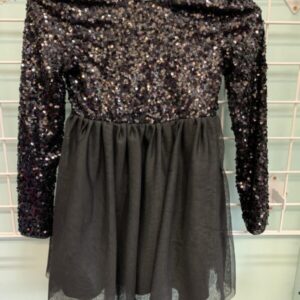 Size 8 - Black Sequin & Tulle Dress