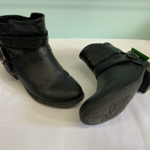Boots - Size 02 Youth, Black Ankle Dress Boot