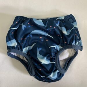 Size 24M- Blue Narwahl Swim Diaper