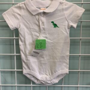 Size 03/06 Month - White Dinosaur Gymboree Onesie (New)