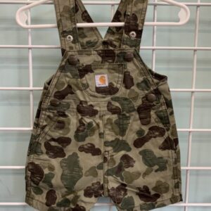 Size 06 Month - Green Camouflage Carhartt Bib Short-All
