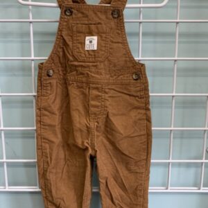 Size 06 Month - Brown Corduroy Unbearably Cute Bib Overall