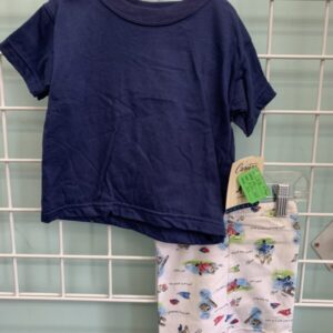 Size 09/12 Month - Blue/White Baseball Vintage Set (New)