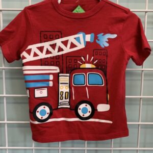 Size 2T - Red Firetruck Shirt
