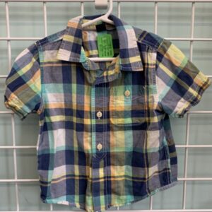 Size 2T - Blue Plaid Shirt