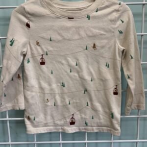 Size 2T - Cream Sledding Shirt