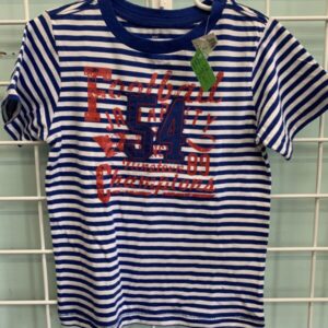 Size 3T - Blue/White Stripe Shirt (New)