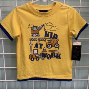 Size 3T - Yellow Kid At Work Shirt (New)
