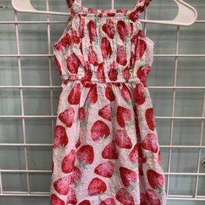Size 4 - White/Pink Strawberry Dress