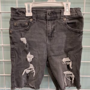 Size 8 - Grey Distressed Cut Off Short