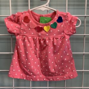 Size 06 Month - Pink Heart Shirt