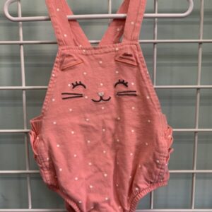 Size 18 Month - Pink Cat Romper