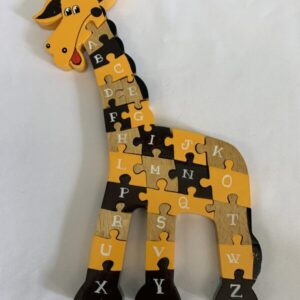 Puzzle: 27 Piece - Wooden Alphabet & Numbers Giraffe