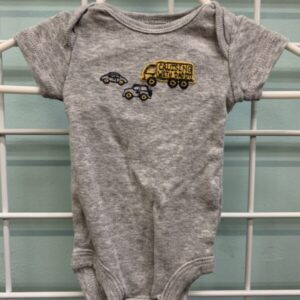 Size 00 Preemie - Grey Cruising with Daddy Preemie Onesie