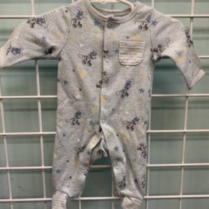 Size 00 Newborn - Blue Mickey Mouse Sleeper