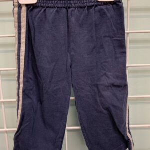 Size 12 Month - Blue/Grey Stripe Pant