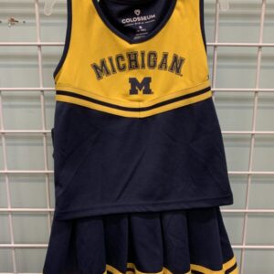 Size 6/6x - Blue/Maize University of Michigan Cheerleader Set
