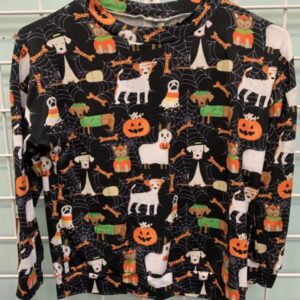 Size 7 - Black Halloween Dog Shirt