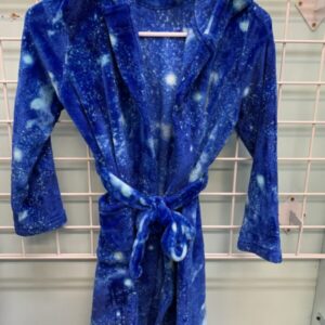 Size 8 - Blue Lands End Fuzzy Robe