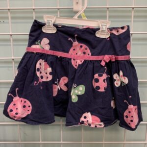 Size 8 - Blue/Pink Ladybug Skirt