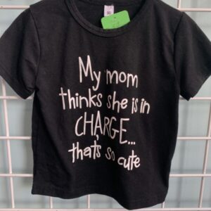 Size 2T - Black Mom in Charge...Cute Shirt