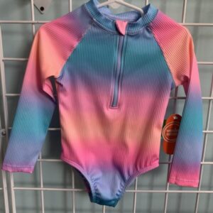 Size 3T - Pink/Blue Swimsuit