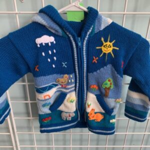 Size 4 - Blue Alpaca Sweater