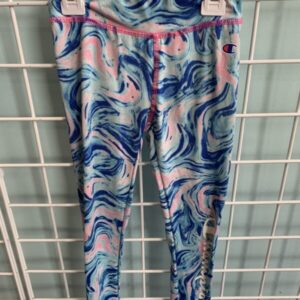 Size 4/5 - Blue/Pink Swirl Champion Legging
