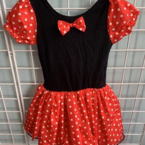 Size 6 - Red/Black Minnie Mouse Dance Leotard