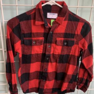 Size 8 - Red/Black Flannel Shirt (2 Pocket)