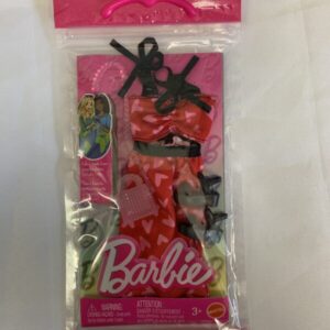 Toy:  Barbie Outfit - Red Heart Dress (New)