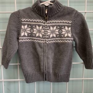Size 12/18 Month - Grey/White Snowflake Gymboree Sweater