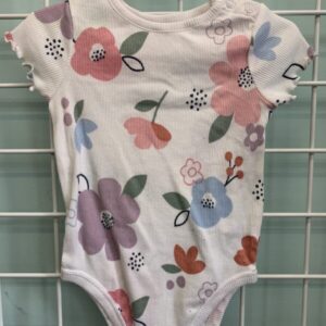 Size 18 Month - White Floral Onesie