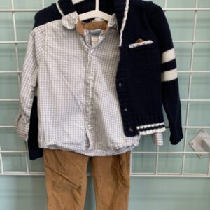Size 24 Month - Blue/Grey/Khaki Little Lad Set