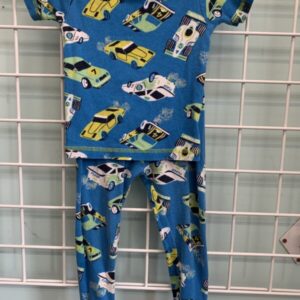Size 2T - Blue Racecar PJ Set