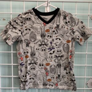 Size 6/7 - Grey Nightmare Before Christmas Shirt