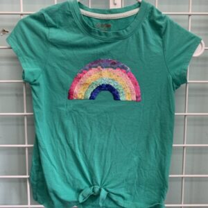 Size 7/8 - Green Rainbow Shirt