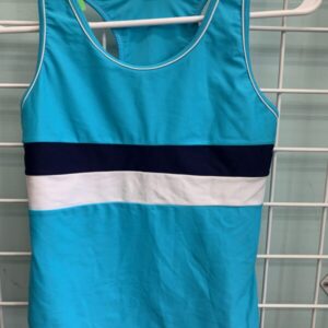 Size 8 - Blue Swim Tank Top (Top Only)