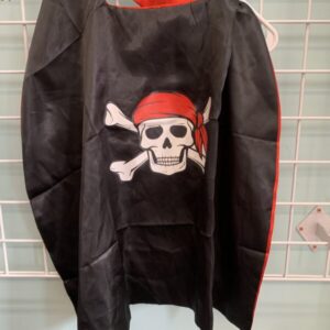 Costume: Size OSFM - Red/Black Pirate Cape