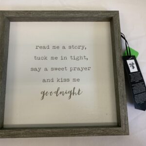 Gear: Goodnight Wooden Shelf Art